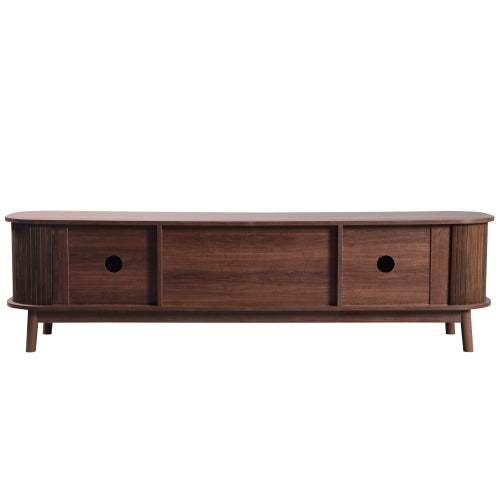 Rattan TV Stand for TVs up to 75 in