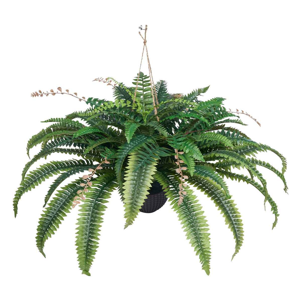 Artificial Hanging Boston Fern, 37 to 41-Inch Spread