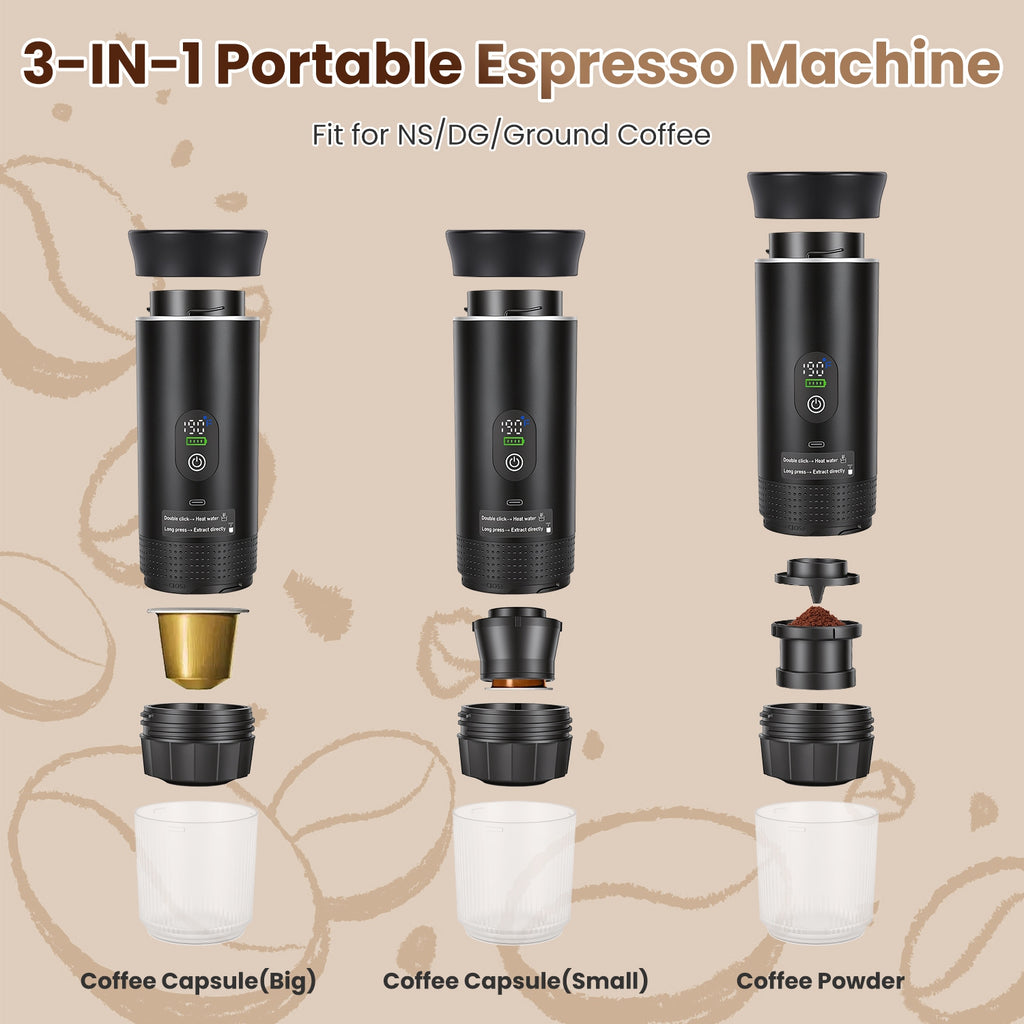 Portable Rechargeable Espresso Maker