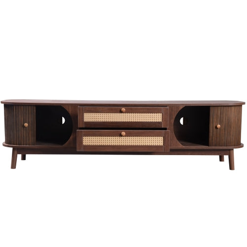 Rattan TV Stand for TVs up to 75 in