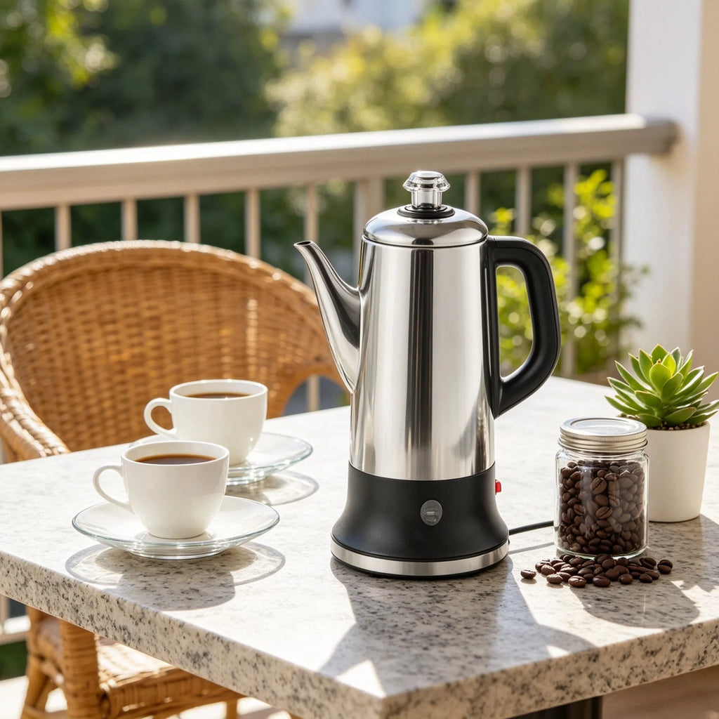 Electric Percolator Coffee Pot, 12-Cup