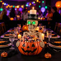 Skeleton Candy Dish with Glowing Green Eyes