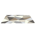 Washable Modern Area Rug, 5 x 7 ft, Charcoal Gray