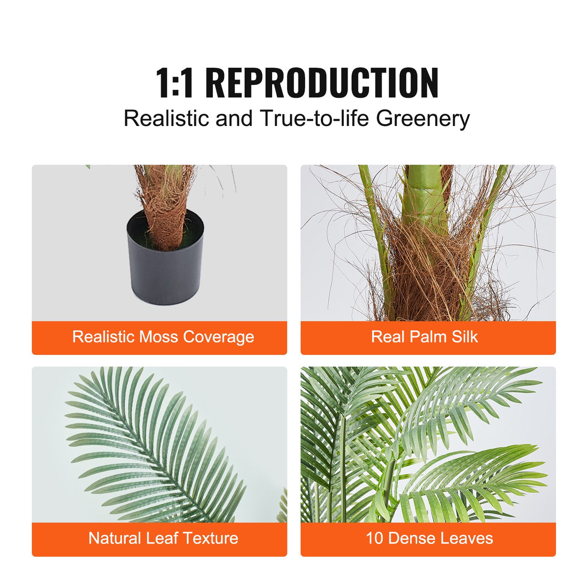 4 ft Artificial Palm Tree in Pot