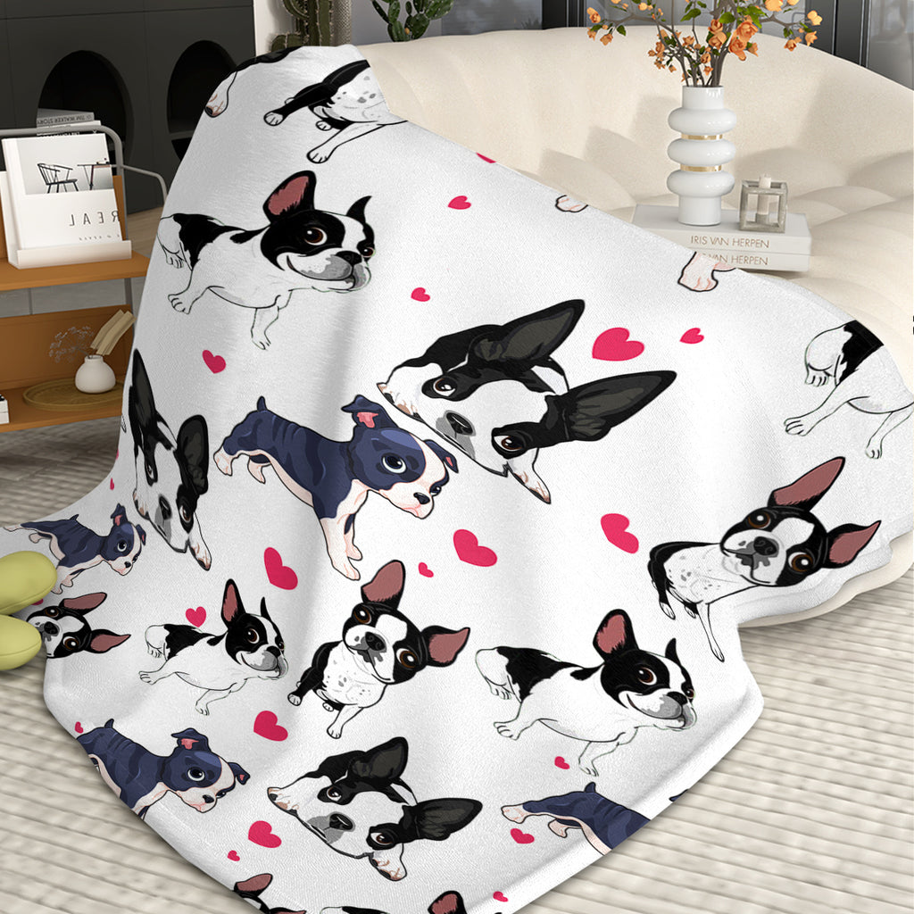 Fleece Dog Throw Blanket, 50 x 60-Inch
