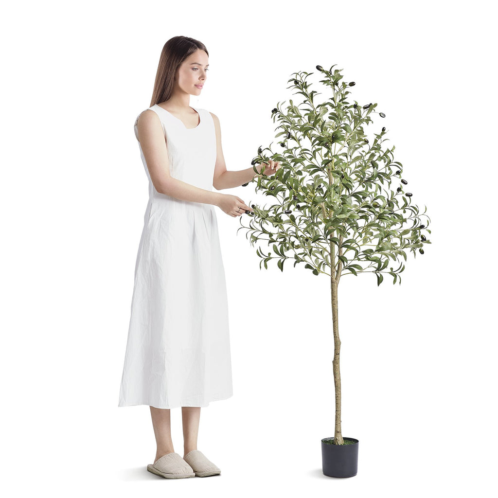 5 ft Artificial Olive Tree in Pot