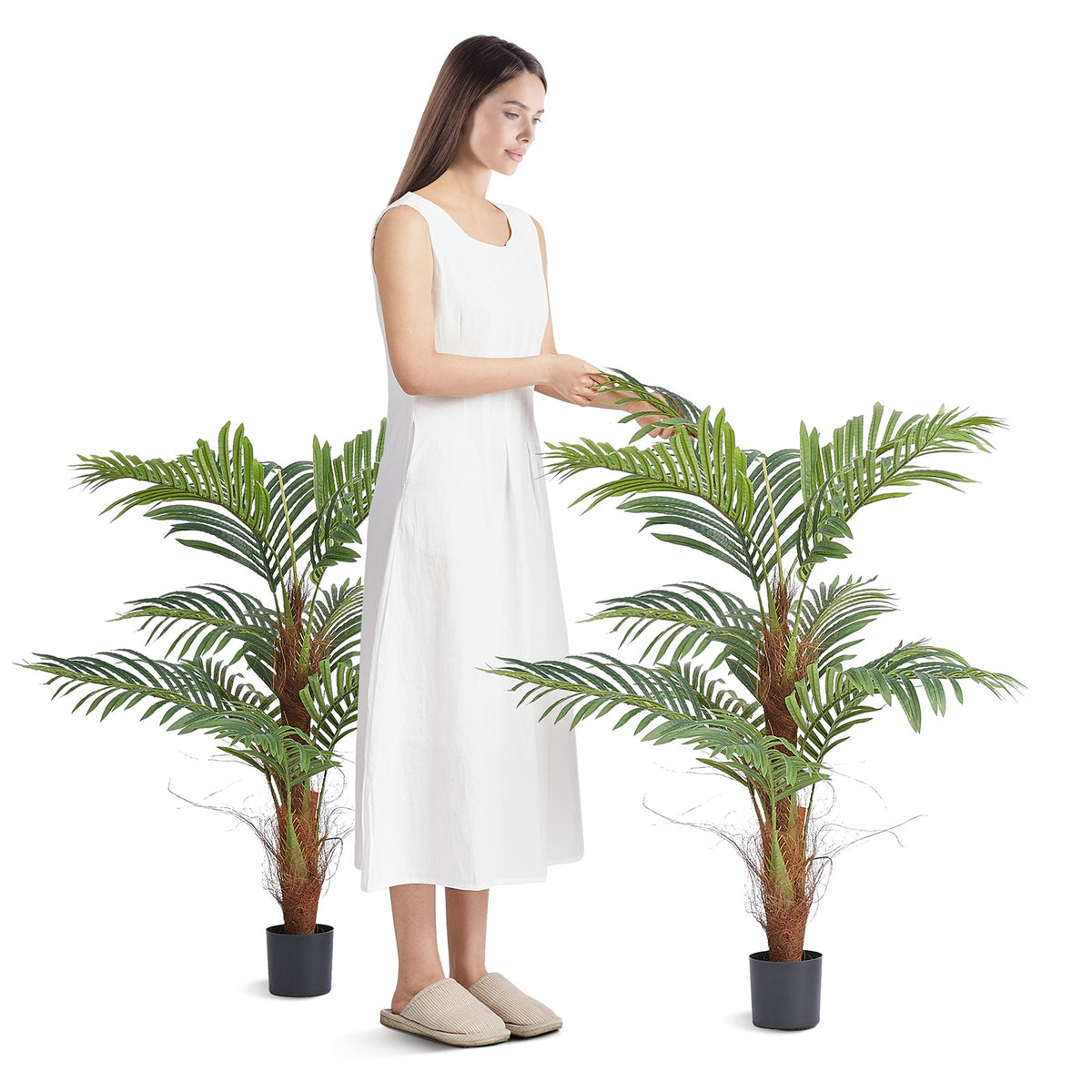 4 ft Artificial Palm Tree in Pot