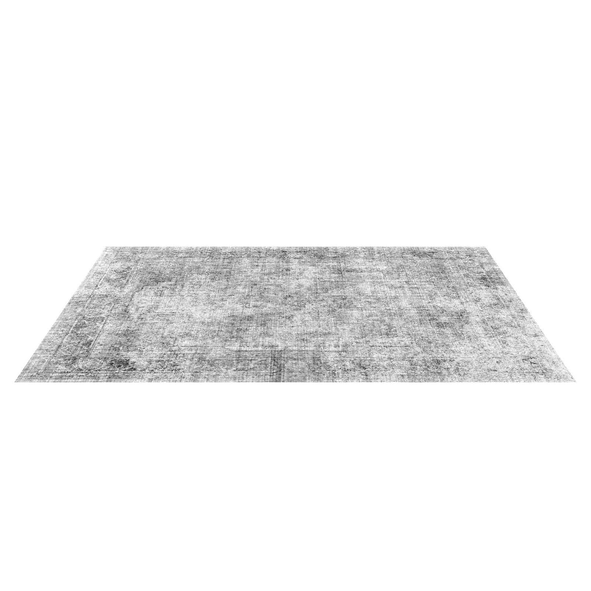 Washable Boho Area Rug, 6 x 9 ft, Gray