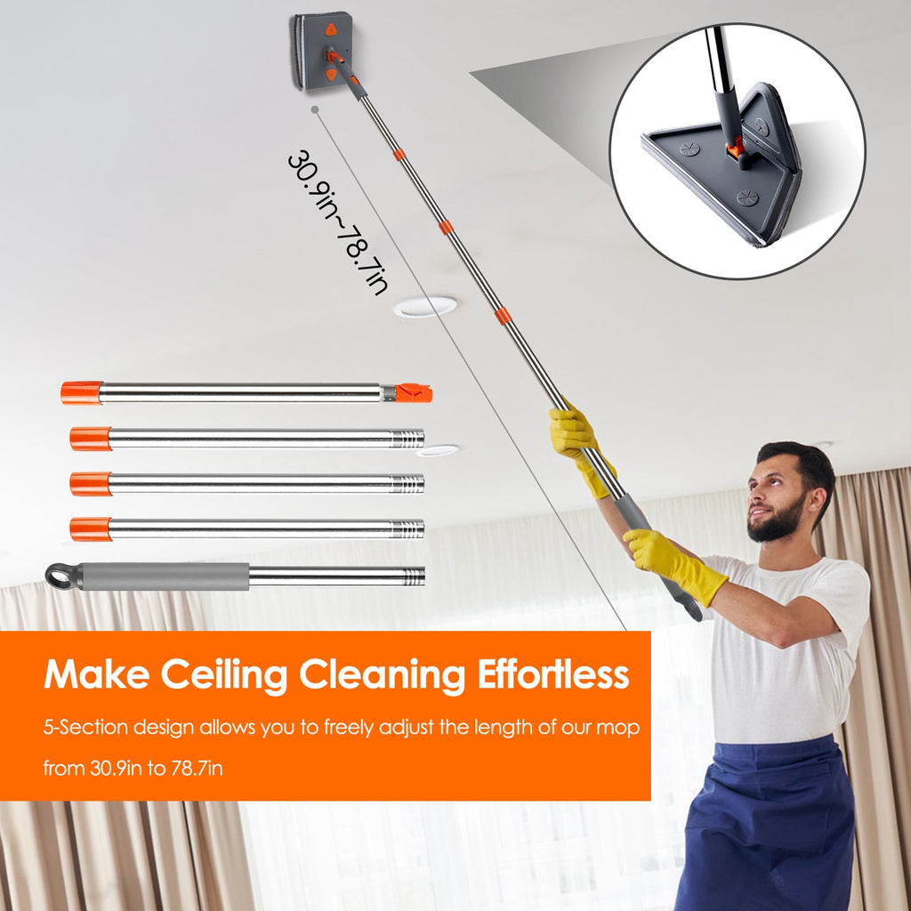 2-in-1 Baseboard and Wall Cleaning Mop