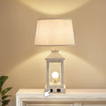 20.5-Inch Industrial Table Lamps with USB Ports, Set of 2