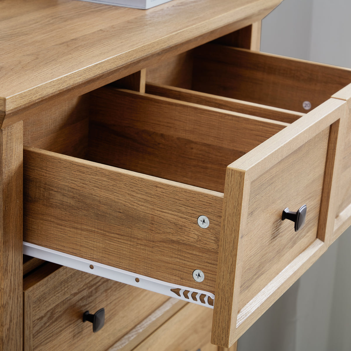 6-Drawer Tall Chest of Drawers, Oak
