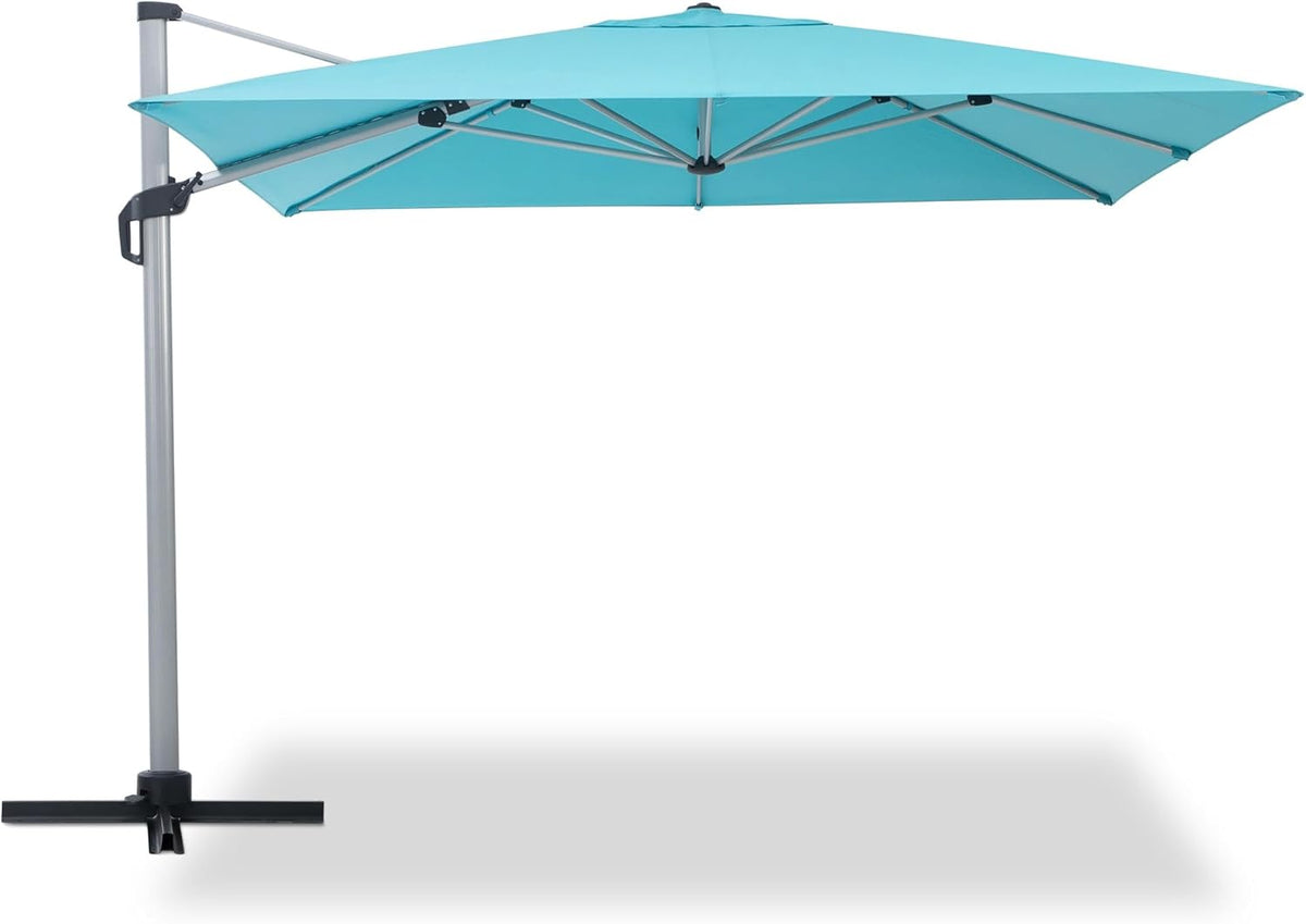 11 ft Square Cantilever Patio Umbrella, Green