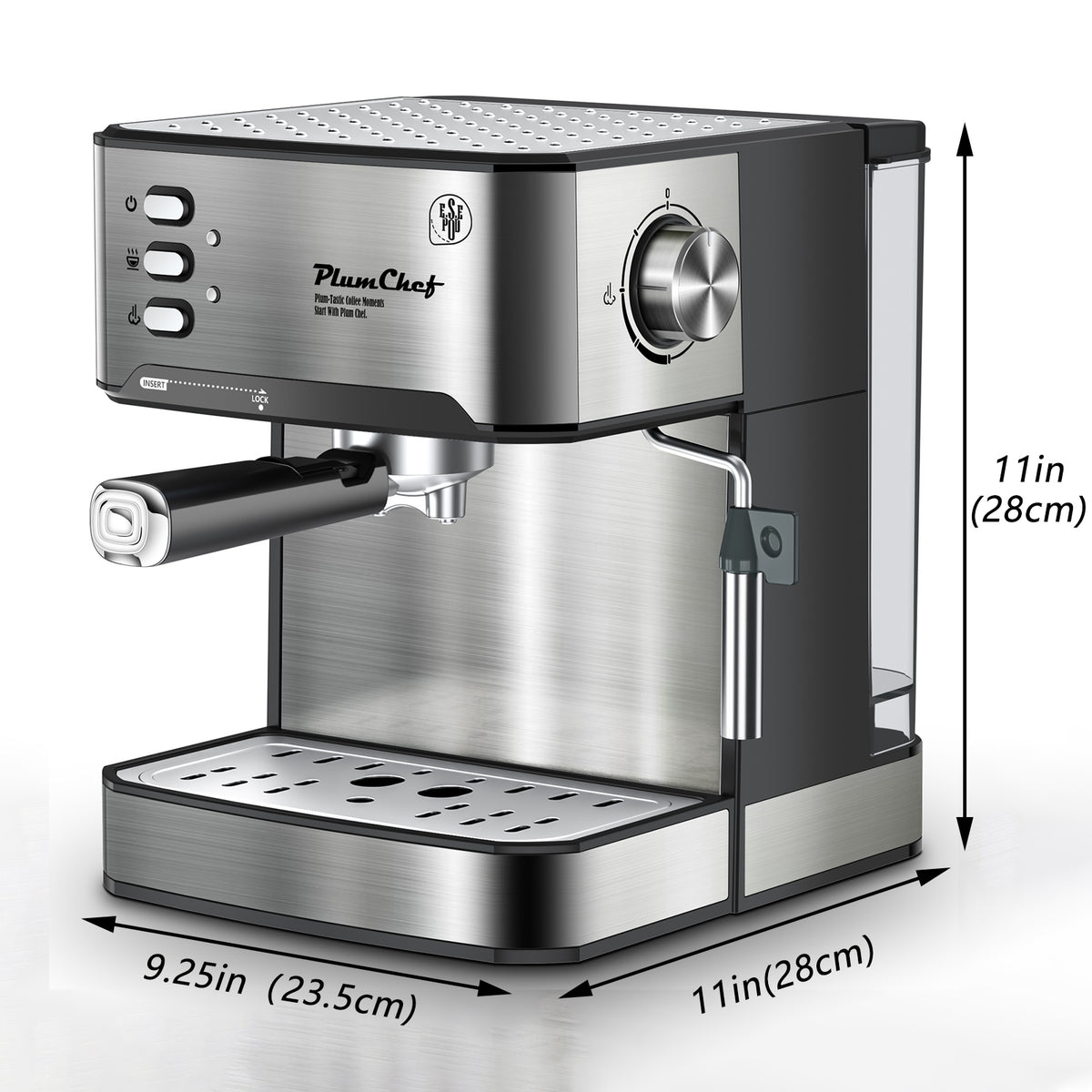 20-Bar Espresso Machine with Milk Frother