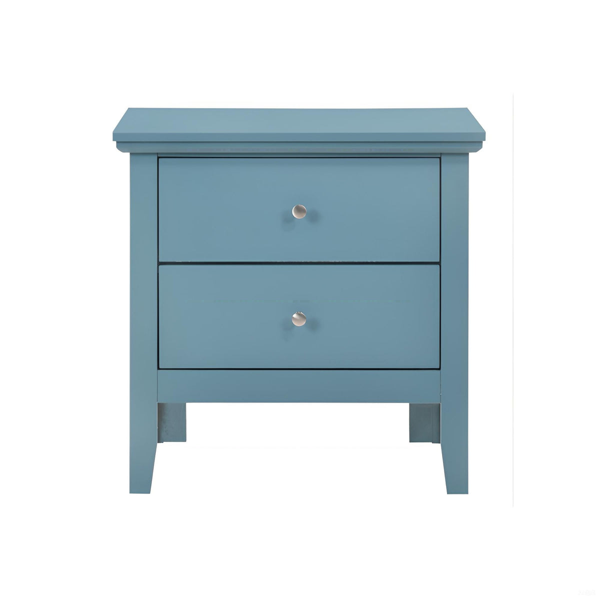 Teal Nightstand with Drawers
