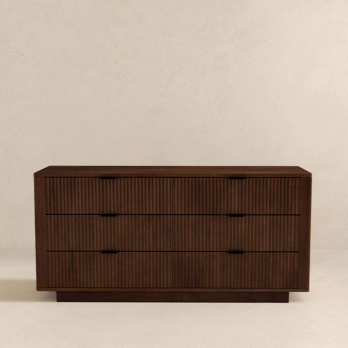 Mid-Century Walnut 6-Drawer Dresser
