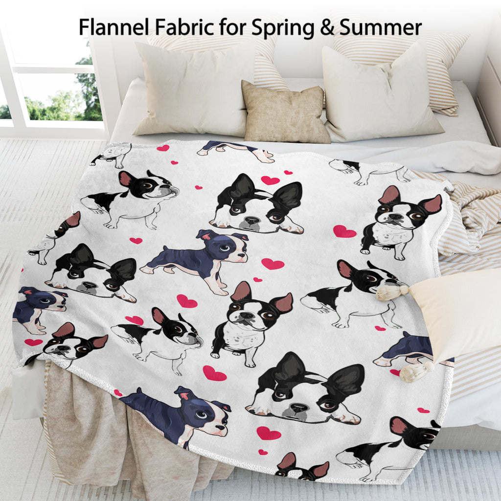 Fleece Dog Throw Blanket, 50 x 60-Inch