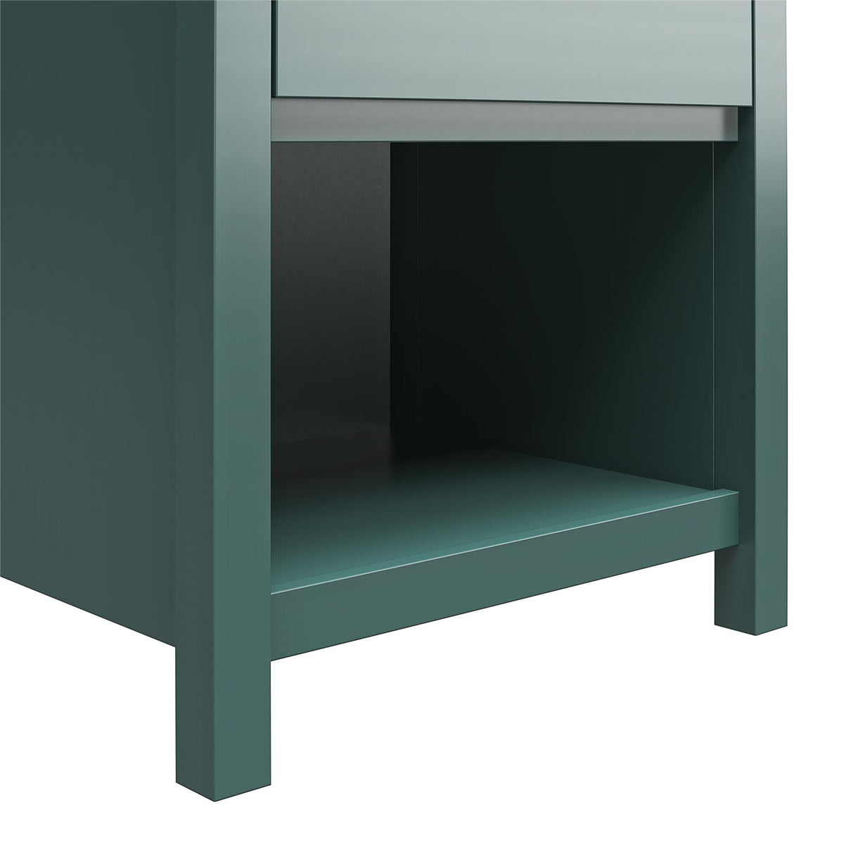 1-Drawer Nightstand, Green