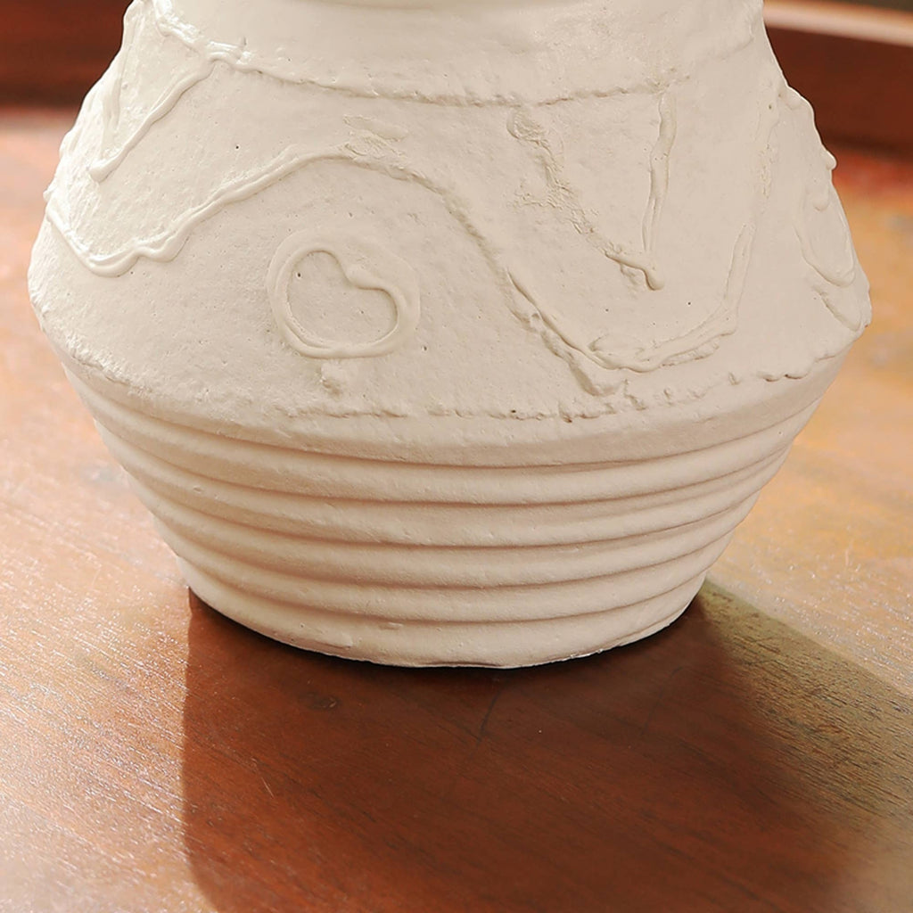 Organic Pattern Terracotta Candle Holder, 5.5-Inch