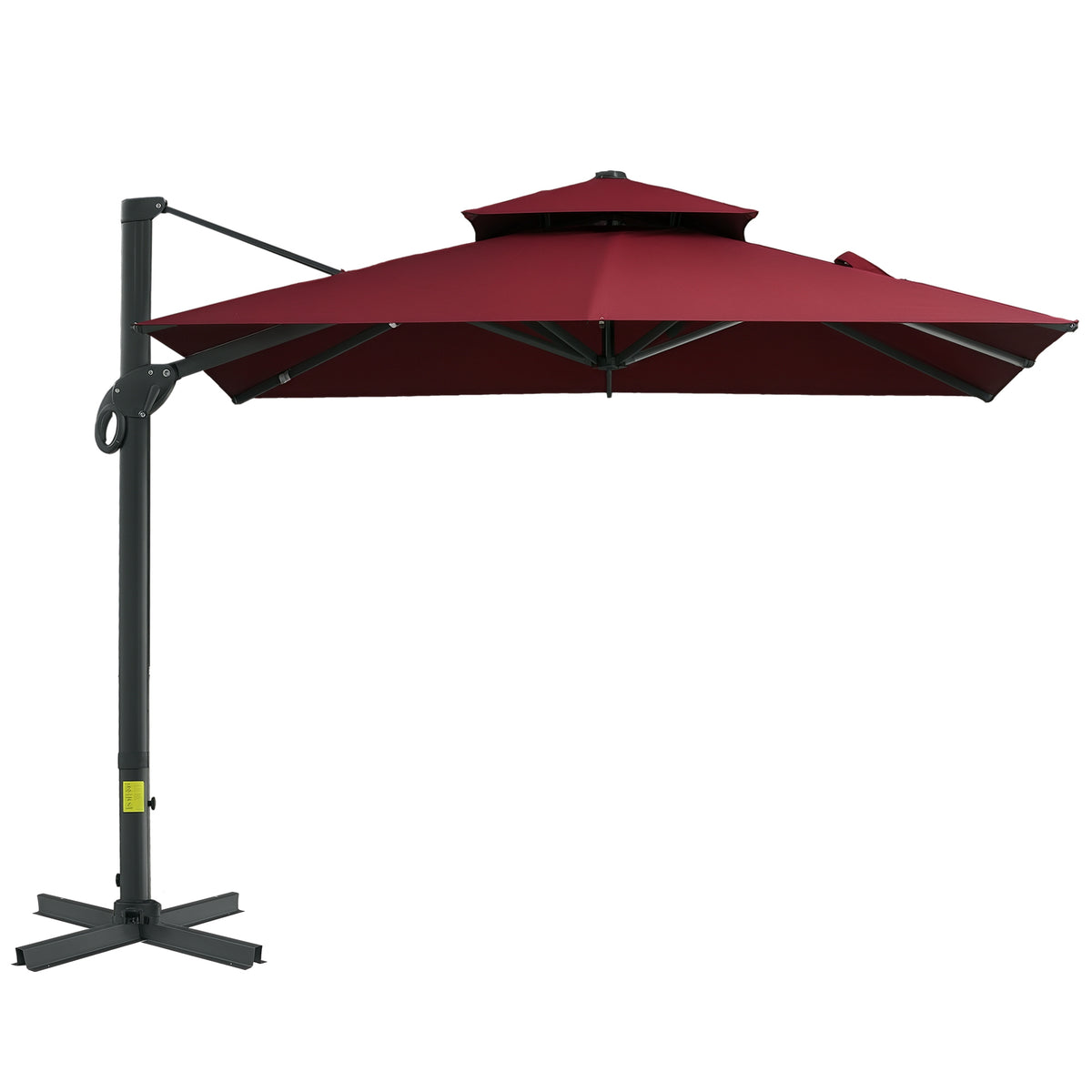 10 ft Cantilever Patio Umbrella, Red