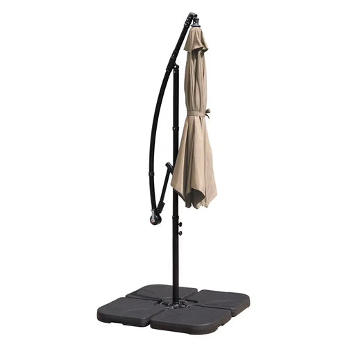 10 ft Offset Cantilever Umbrella with Crank, Tan