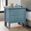 Teal Nightstand with Drawers